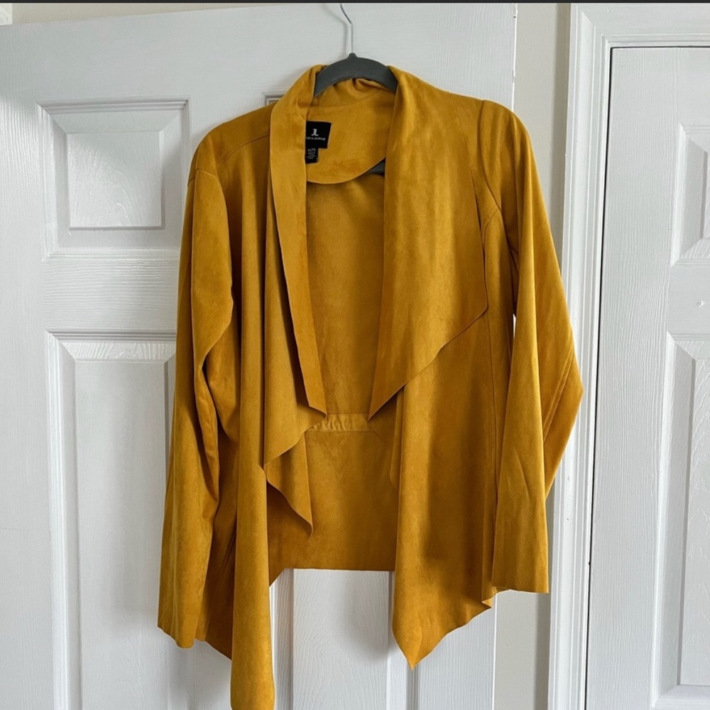 Jules and Leopold yellow suede jacket